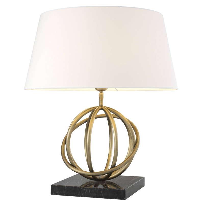 Настольная лампа Eichholtz Table Lamp Edition Белый Черный Латунь Античная полированная Настольная лампа Eichholtz Table Lamp Edition Белый Черный Латунь Античная полированная в Челябинске | Loft Concept