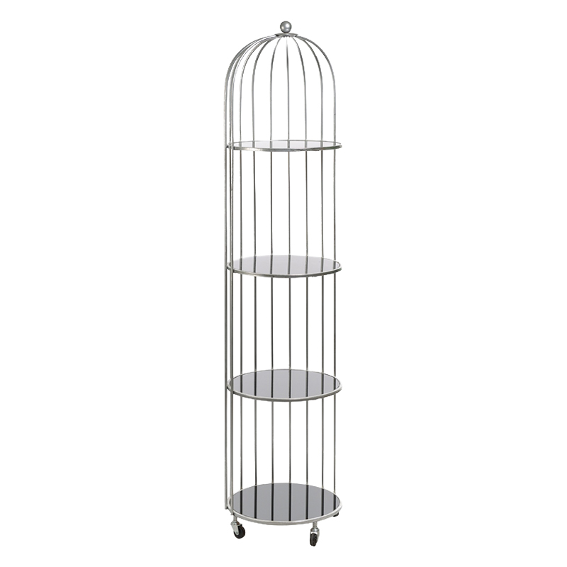 Стеллаж Cage Rack Silver Серебряный Стеллаж Cage Rack Silver Серебряный в Челябинске | Loft Concept