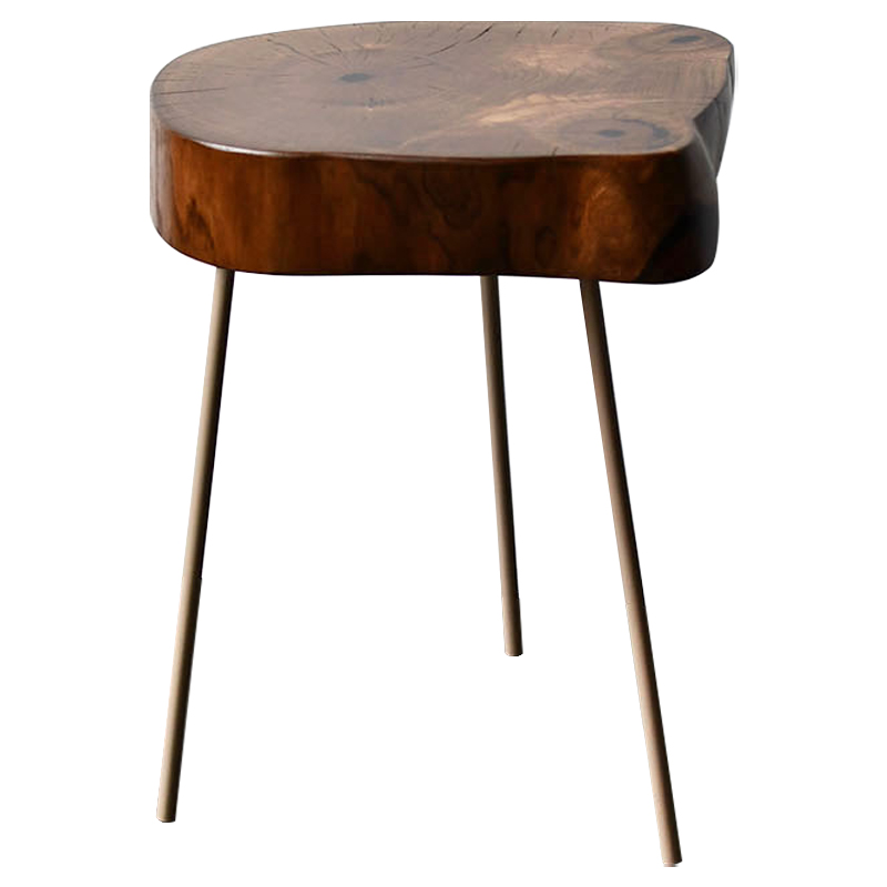 Приставной стол Povey Industrial Metal Rust Side Table Коричневый Бежевый Приставной стол Povey Industrial Metal Rust Side Table Коричневый Бежевый в Челябинске | Loft Concept