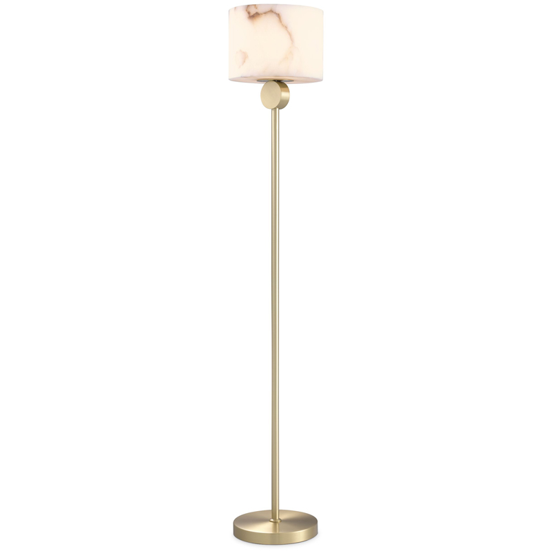 Торшер Eichholtz Floor Lamp Etruscan Brass Латунь Белый Торшер Eichholtz Floor Lamp Etruscan Brass Латунь Белый в Челябинске | Loft Concept