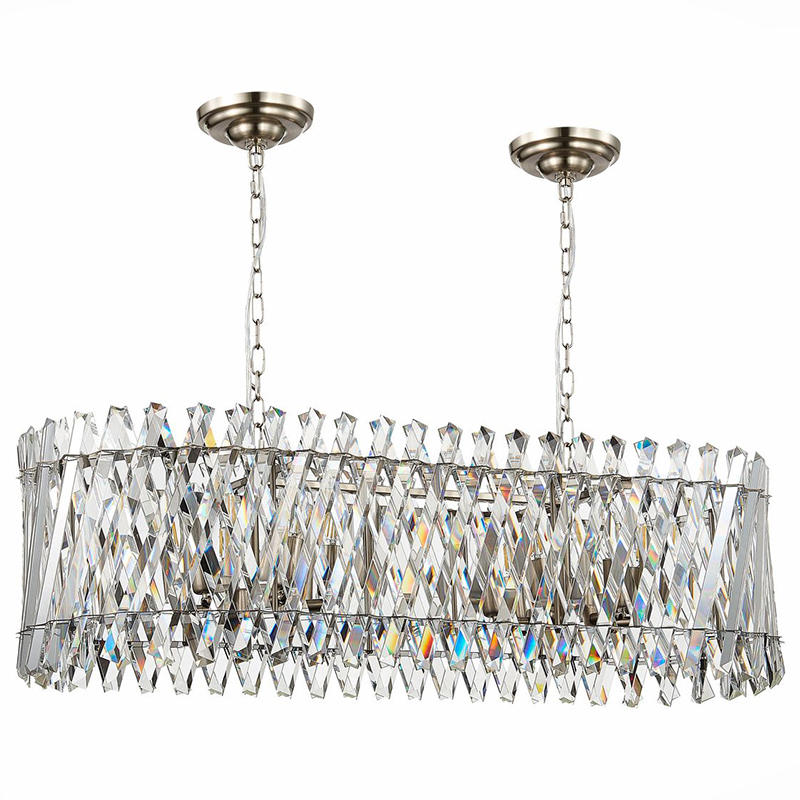 Люстра Kaeden Glass Chandelier 100 Прозрачный Никель Люстра Kaeden Glass Chandelier 100 Прозрачный Никель в Челябинске | Loft Concept
