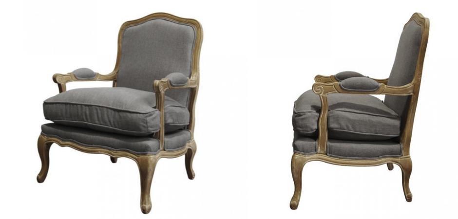 Кресло French Provence ArmChair Shebbi Grey Кресло French Provence ArmChair Shebbi Grey - Loft-Concept в Челябинске
