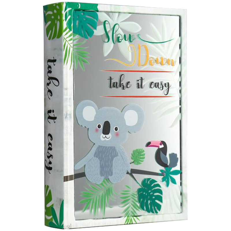 Шкатулка-книга Koala and Toucan Mirror Book Box Мульти Белый Зеленый Шкатулка-книга Koala and Toucan Mirror Book Box Мульти Белый Зеленый в Челябинске | Loft Concept