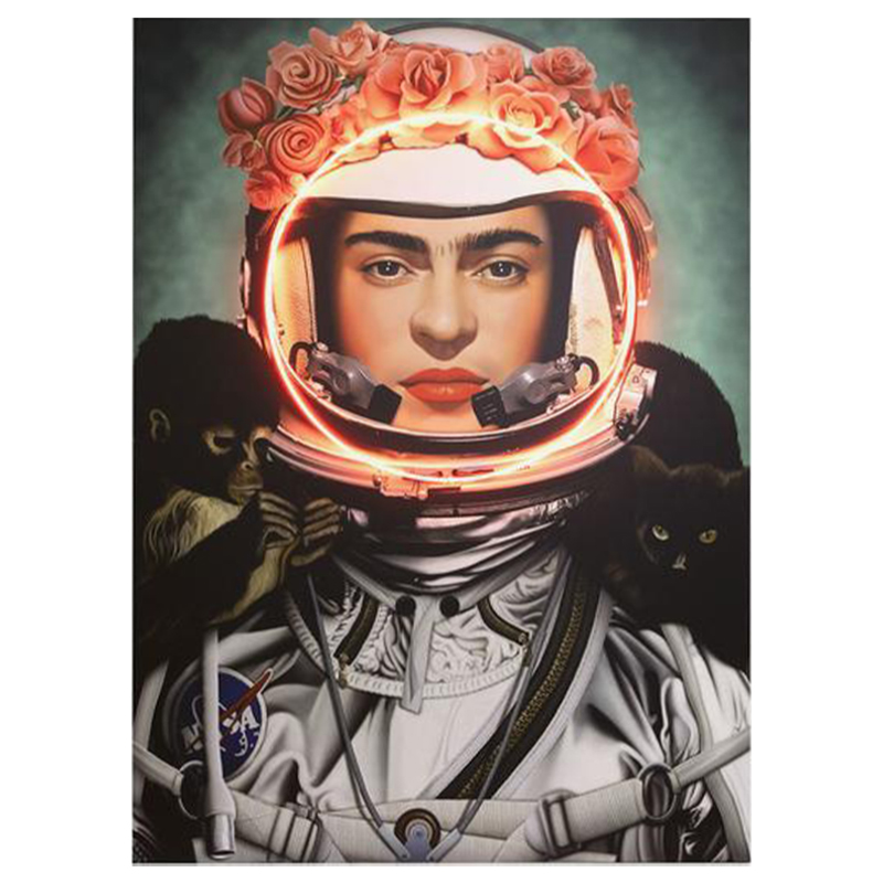 Неоновый постер Фрида Кало в Скафандре Space Girl Frida Мульти Неоновый постер Фрида Кало в Скафандре Space Girl Frida Мульти в Челябинске | Loft Concept