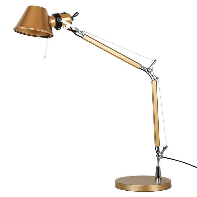 Настольная лампа золотого цвета Artemide Золотой Хром Настольная лампа золотого цвета Artemide Золотой Хром в Челябинске | Loft Concept