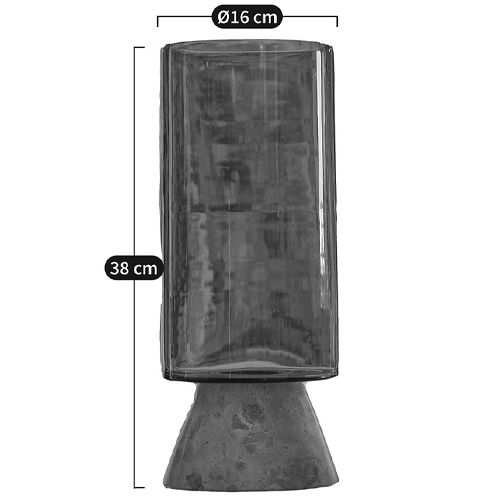 Высокая чаша из янтарного стекла Amber Marble Vase Высокая чаша из янтарного стекла Amber Marble Vase в Челябинске