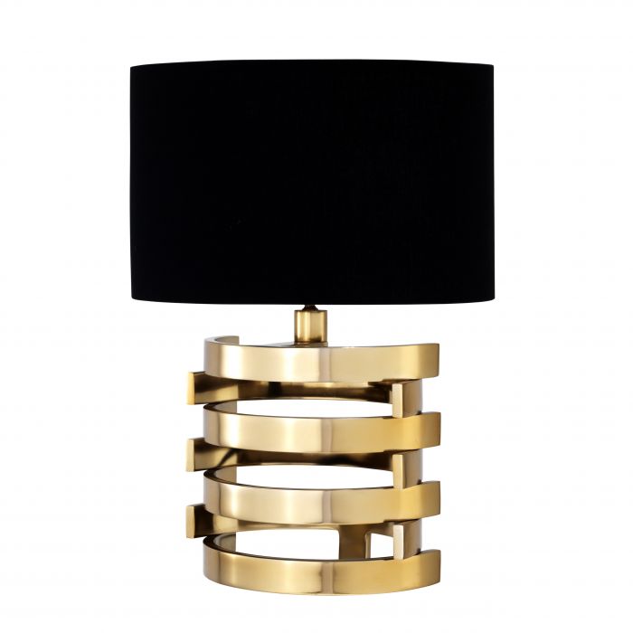 Настольная лампа Eichholtz Table Lamp Boxter S Глянцевое золото Черный Настольная лампа Eichholtz Table Lamp Boxter S Глянцевое золото Черный в Челябинске | Loft Concept