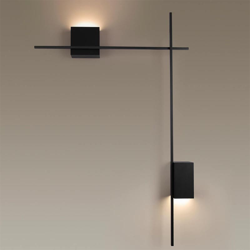 Бра Blocks Wall Light Black Angle Черный Бра Blocks Wall Light Black Angle Черный в Челябинске | Loft Concept