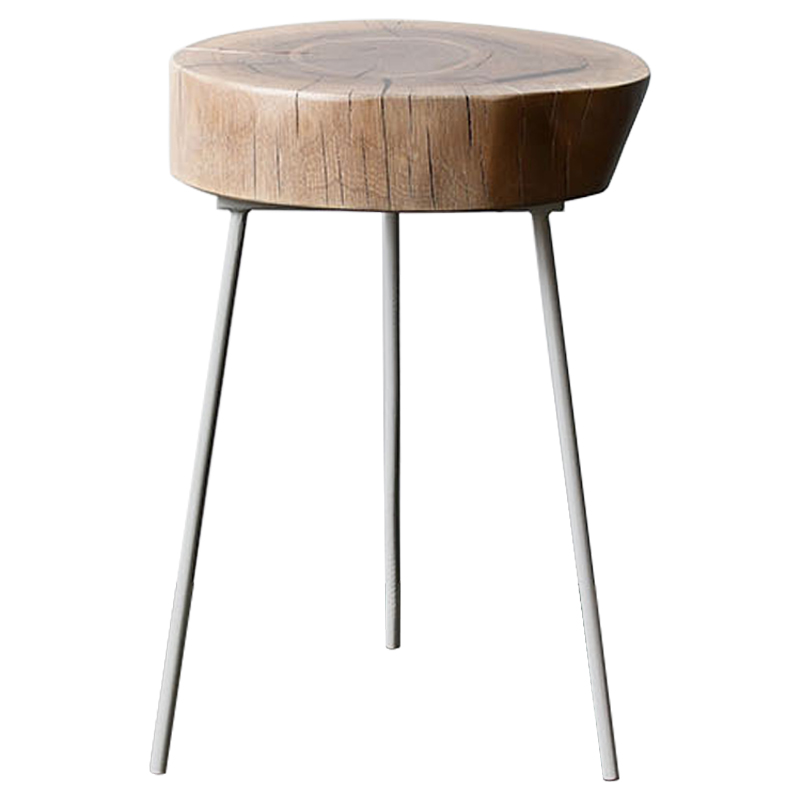 Приставной стол Cantu Industrial Metal Rust Side Table Светлый дуб Черный Приставной стол Cantu Industrial Metal Rust Side Table Светлый дуб Черный в Челябинске | Loft Concept