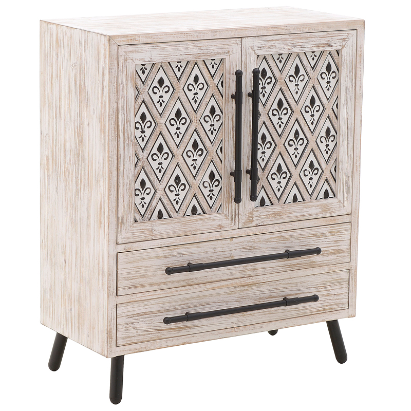 Комод Jerrick Provence Chest of Drawers Черный Бежево-серый Комод Jerrick Provence Chest of Drawers Черный Бежево-серый в Челябинске | Loft Concept