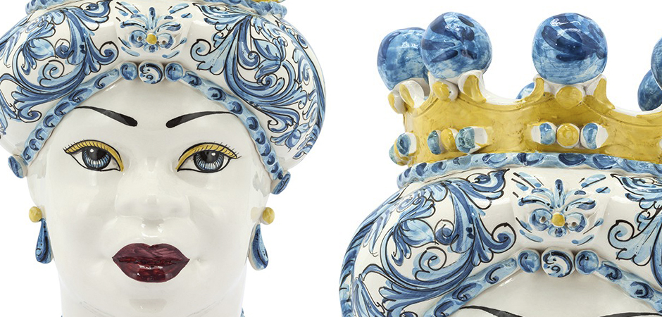 Ваза VASE MORO LADY CROWN blue Ваза VASE MORO LADY CROWN blue - Loft-Concept в Челябинске