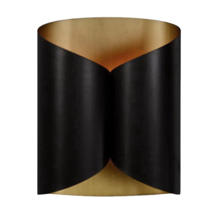 Бра Black and Brass Roll Латунь Античная полированная Черный Бра Black and Brass Roll Латунь Античная полированная Черный в Челябинске | Loft Concept