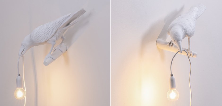 Бра Seletti Bird Lamp White Looking Бра Seletti Bird Lamp White Looking - Loft-Concept в Челябинске