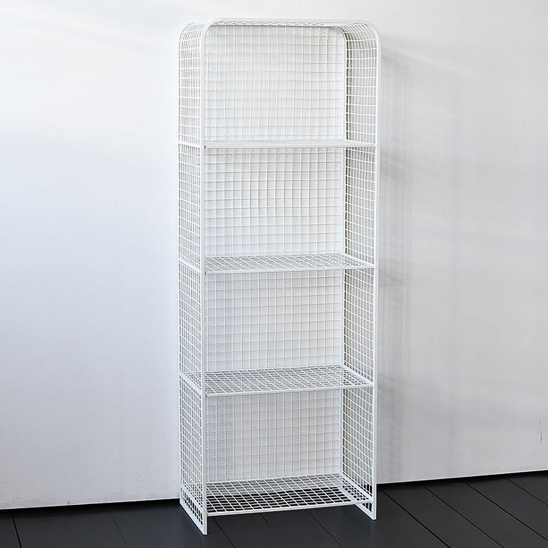 Стеллаж Rufus Industrial Metal Rust Rack Белый Стеллаж Rufus Industrial Metal Rust Rack Белый в Челябинске | Loft Concept