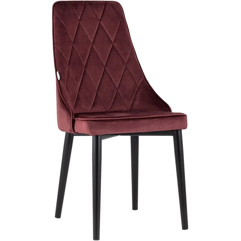 Стул Versailles Chair Цвет Винный Велюр Бургундский красный Черный Стул Versailles Chair Цвет Винный Велюр Бургундский красный Черный в Челябинске | Loft Concept