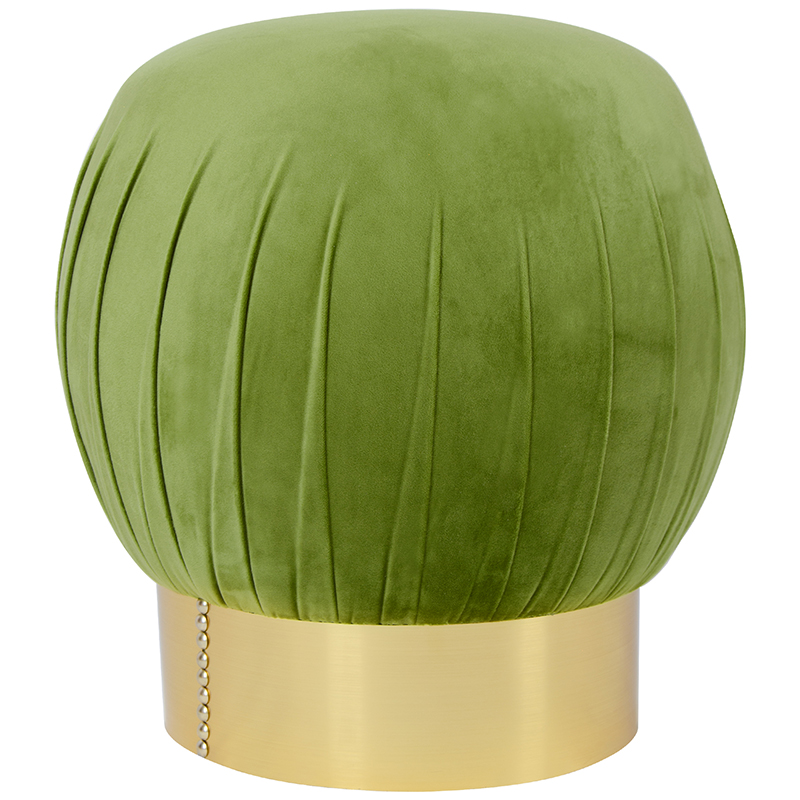 Оттоманка Art Deco Turban green Золотой Зеленый смок Оттоманка Art Deco Turban green Золотой Зеленый смок в Челябинске | Loft Concept