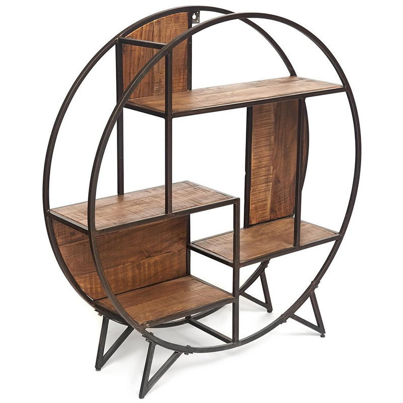 Стеллаж Acacia Shelving Renfrey Древесина Черный Стеллаж Acacia Shelving Renfrey Древесина Черный в Челябинске | Loft Concept