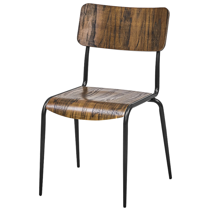 Стул Joshua Loft Stool II Коричневый Черный Стул Joshua Loft Stool II Коричневый Черный в Челябинске | Loft Concept