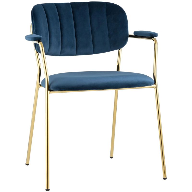 Стул Singer Chair Золотой Металл Синий Велюр Синий Золотой Стул Singer Chair Золотой Металл Синий Велюр Синий Золотой в Челябинске | Loft Concept