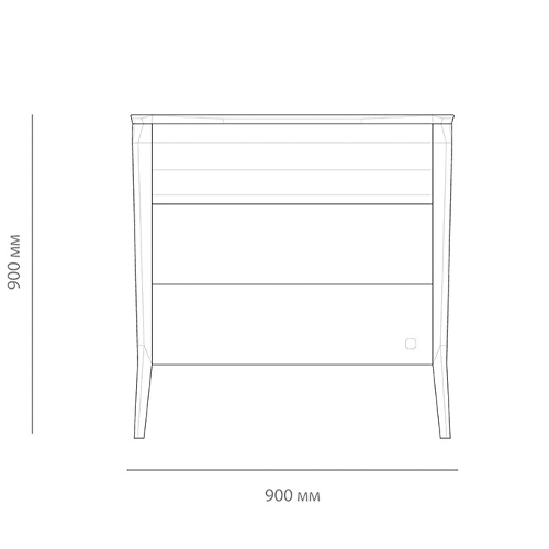 Комод из массива дуба с 3-мя ящиками Tasteful Furniture Комод из массива дуба с 3-мя ящиками Tasteful Furniture в Челябинске
