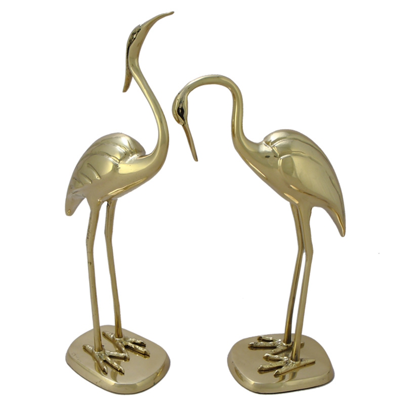 Статуэтка бронзовая пара Журавли Bronze Birds Золотой Статуэтка бронзовая пара Журавли Bronze Birds Золотой в Челябинске | Loft Concept
