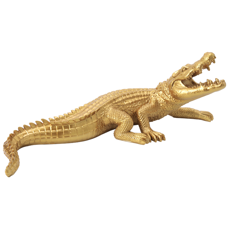 Статуэтка Crocodile Gold Золотой Статуэтка Crocodile Gold Золотой в Челябинске | Loft Concept