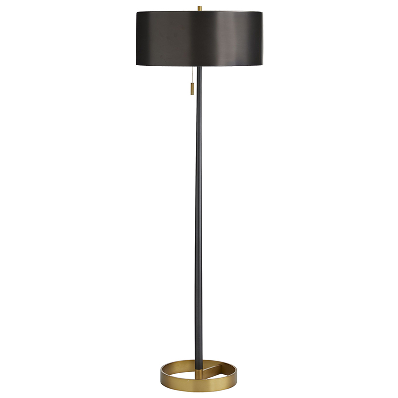 Торшер Arteriors VIOLETTA FLOOR LAMP Black Латунь Черный Торшер Arteriors VIOLETTA FLOOR LAMP Black Латунь Черный в Челябинске | Loft Concept