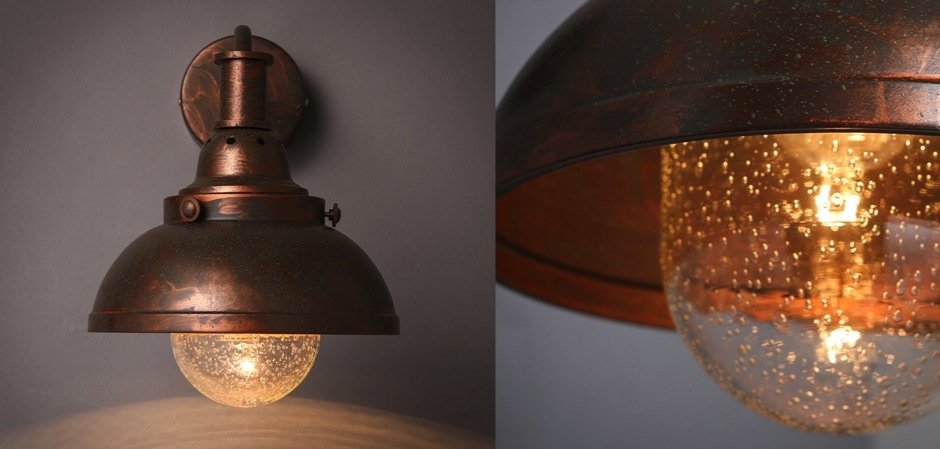 Настеный светильник Old Copper Bra Настеный светильник Old Copper Bra - Loft-Concept в Челябинске