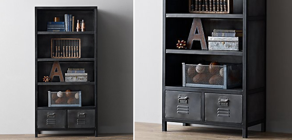 Книжный шкаф RH Vintage locker Книжный шкаф RH Vintage locker - Loft-Concept в Челябинске