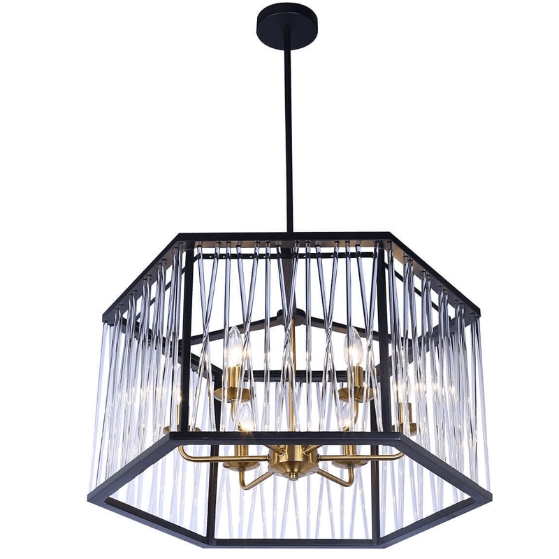 Люстра Lamp Inside The Frame Черный Люстра Lamp Inside The Frame Черный в Челябинске | Loft Concept