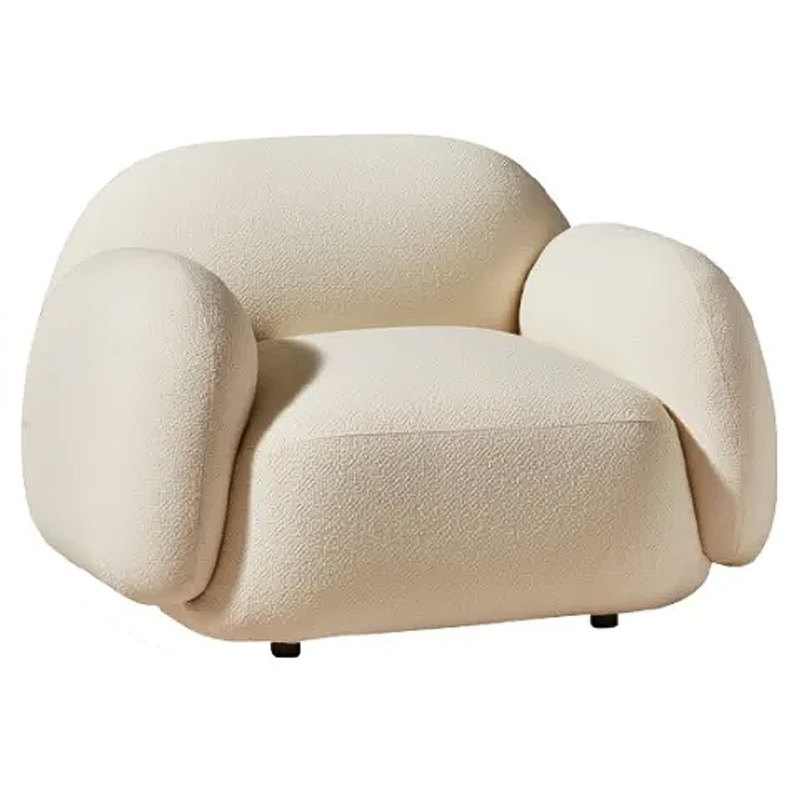 Мягкое кресло для гостиной La Lume Boucle Armchair Бежевый Мягкое кресло для гостиной La Lume Boucle Armchair Бежевый в Челябинске | Loft Concept