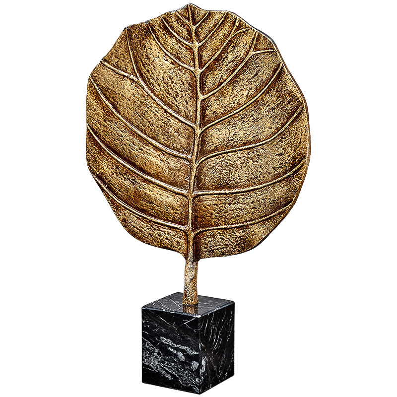 Аксессуар Gold Leaf Золотой Черный Мрамор Nero Аксессуар Gold Leaf Золотой Черный Мрамор Nero в Челябинске | Loft Concept