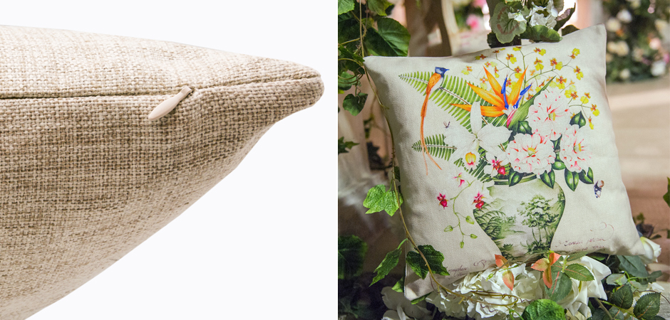 Декоративная подушка Bouquet with Strelitzia Pillow Декоративная подушка Bouquet with Strelitzia Pillow - Loft-Concept в Челябинске