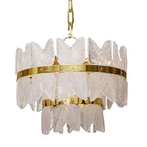 Люстра Glass Bells Латунь Прозрачное Стекло Люстра Glass Bells Латунь Прозрачное Стекло в Челябинске | Loft Concept