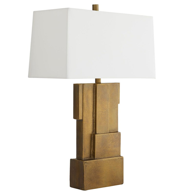 Дизайнерская настольная лампа LEBANON LAMP Коричневый Белый Дизайнерская настольная лампа LEBANON LAMP Коричневый Белый в Челябинске | Loft Concept