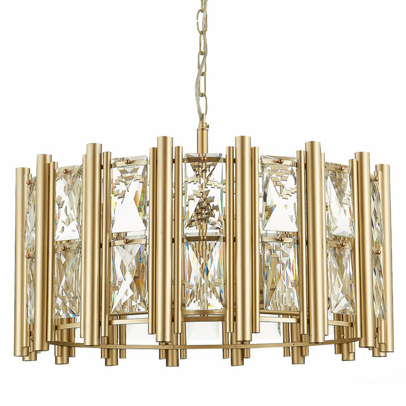 Люстра Rivelen Chandelier D65 Золотой Шампань Прозрачное Стекло Люстра Rivelen Chandelier D65 Золотой Шампань Прозрачное Стекло в Челябинске | Loft Concept