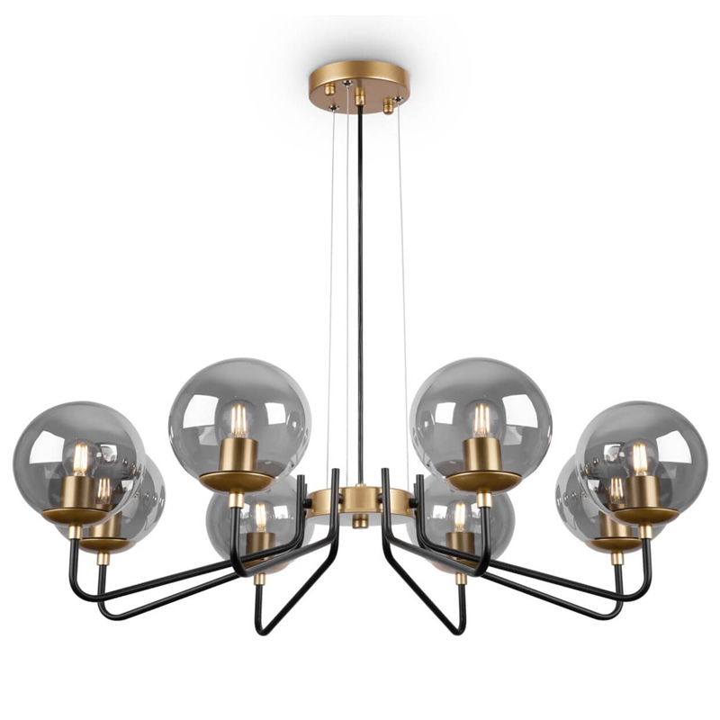 Люстра Benigno Chandelier Золотой Прозрачный (Transparent) Черный Люстра Benigno Chandelier Золотой Прозрачный (Transparent) Черный в Челябинске | Loft Concept