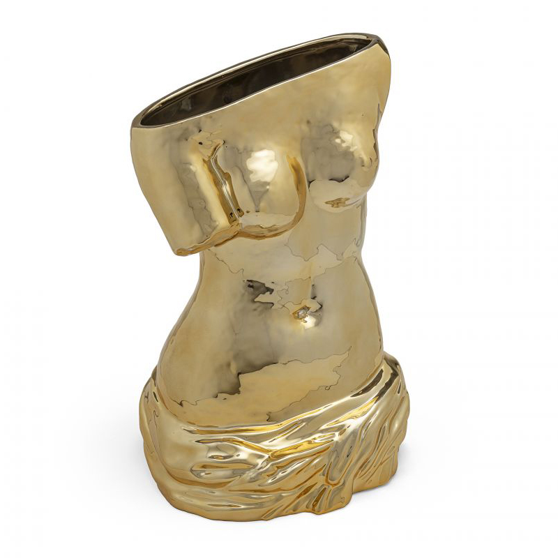 Ваза Seletti Milo Vase Глянцевое золото в Челябинске | Loft Concept 