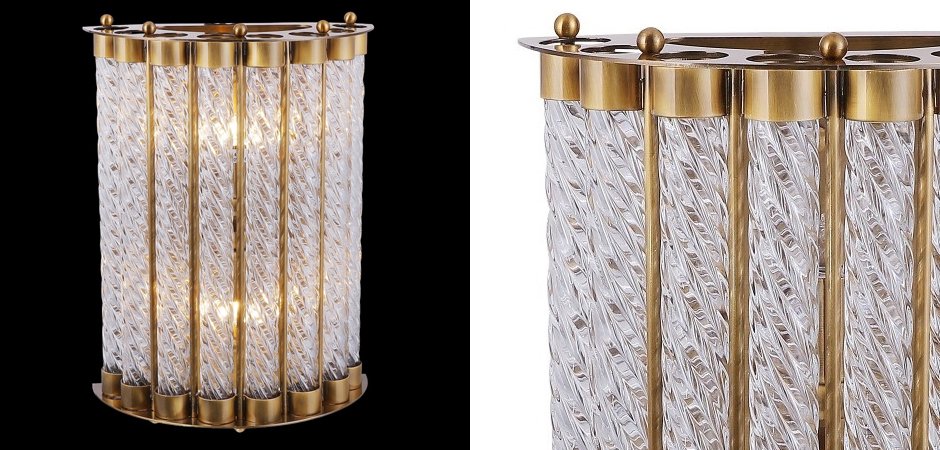 Бра Glass Spirals Sconces Бра Glass Spirals Sconces - Loft-Concept в Челябинске