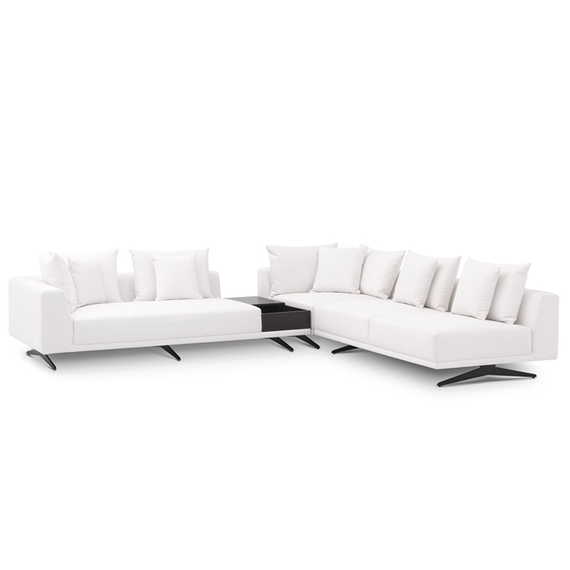Диван Eichholtz Sofa Endless White Белый Темная бронза в Челябинске | Loft Concept 