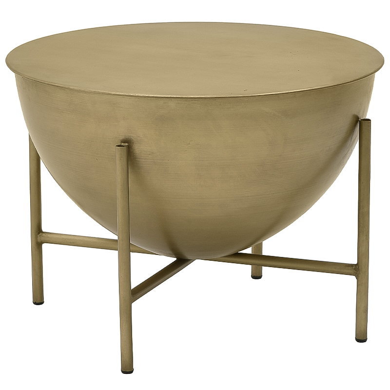 Круглый кофейный стол Big Modern Caldron Metal Coffee Table Золотой Круглый кофейный стол Big Modern Caldron Metal Coffee Table Золотой в Челябинске | Loft Concept