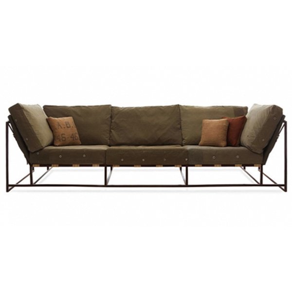 Диван Inheritance Sofa Olive Military Fabric Оливковый Диван Inheritance Sofa Olive Military Fabric Оливковый в Челябинске | Loft Concept