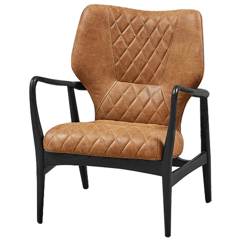 Кресло Ottavio Chair Карамель Черный Кресло Ottavio Chair Карамель Черный в Челябинске | Loft Concept