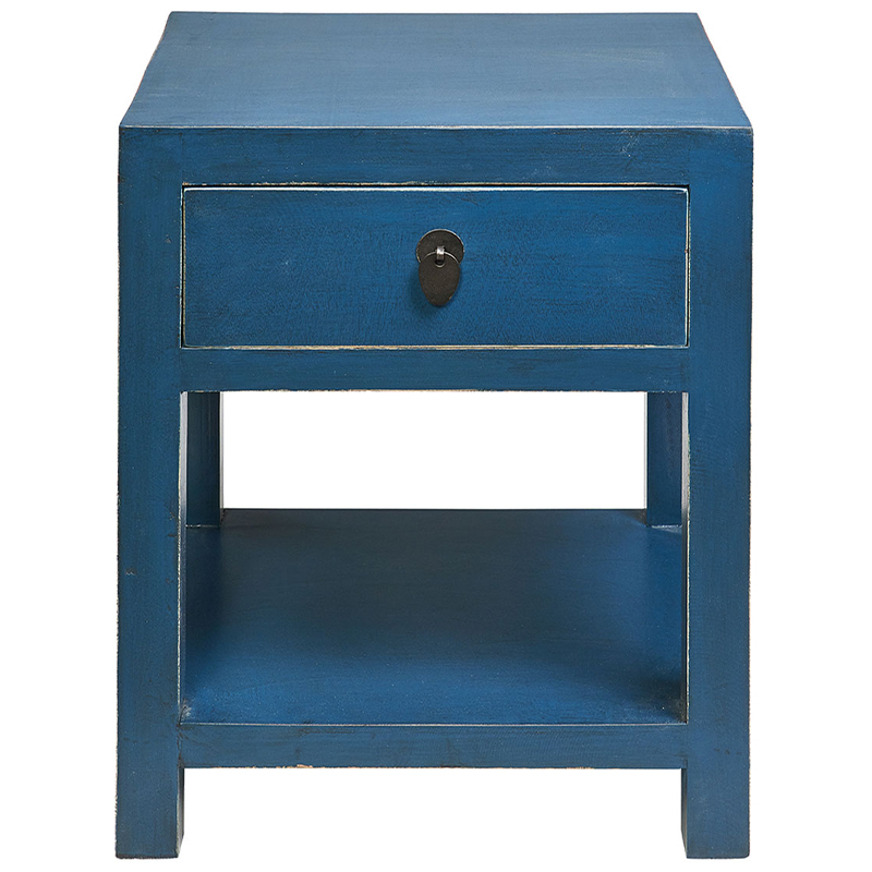 Тумба деревянная Tamsin Nightstand Blue Синий Тумба деревянная Tamsin Nightstand Blue Синий в Челябинске | Loft Concept