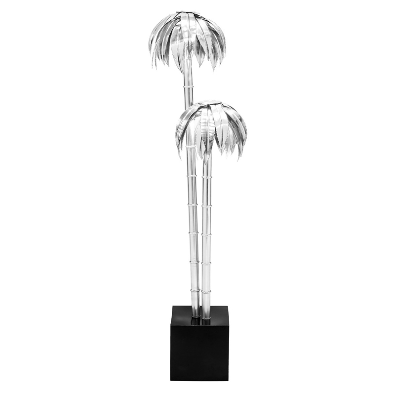 Торшер FLOOR LAMP PALMERY X2 Chromium Хром Черный Торшер FLOOR LAMP PALMERY X2 Chromium Хром Черный в Челябинске | Loft Concept