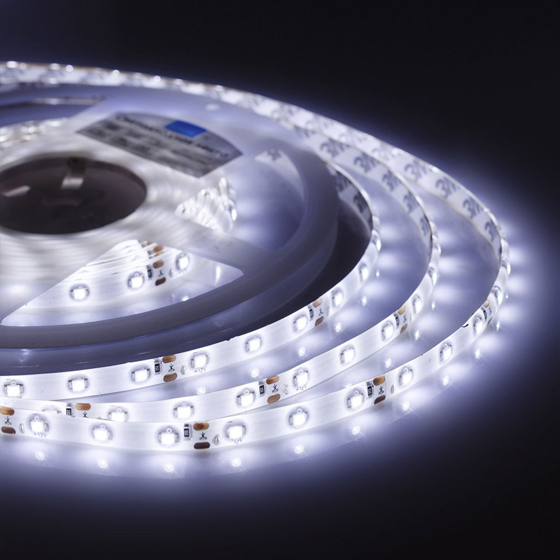 Светодиодная влагозащищенная лента 4,8W/m 60LED/m 3528SMD холодный белый Белый Светодиодная влагозащищенная лента 4,8W/m 60LED/m 3528SMD холодный белый Белый в Челябинске | Loft Concept