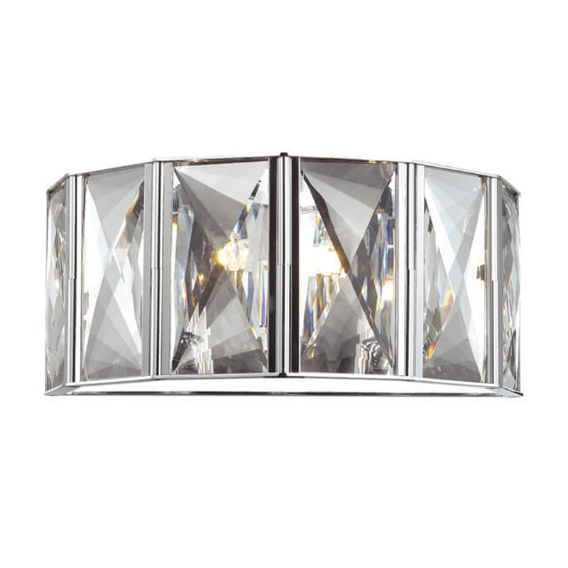 Бра Tiers Crystal Light Chrome Хром Прозрачный (Transparent) Бра Tiers Crystal Light Chrome Хром Прозрачный (Transparent) в Челябинске | Loft Concept