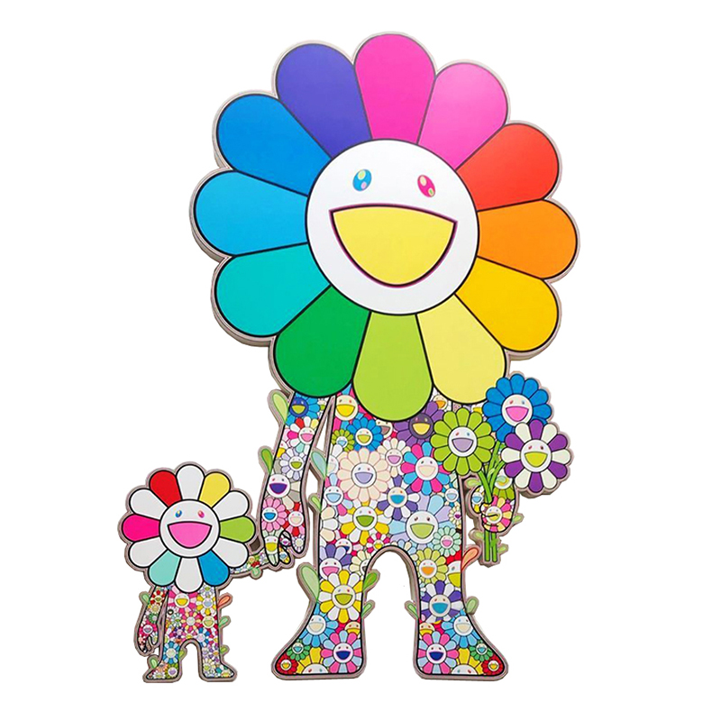 Takashi Murakami Большой Арт-объект на стену Смеющиеся Цветы Мульти Takashi Murakami Большой Арт-объект на стену Смеющиеся Цветы Мульти в Челябинске | Loft Concept