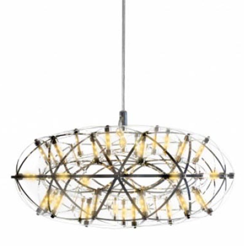 Люстра Moooi 3D Sphere Oval Yellow lamp S Хром Люстра Moooi 3D Sphere Oval Yellow lamp S Хром в Челябинске | Loft Concept