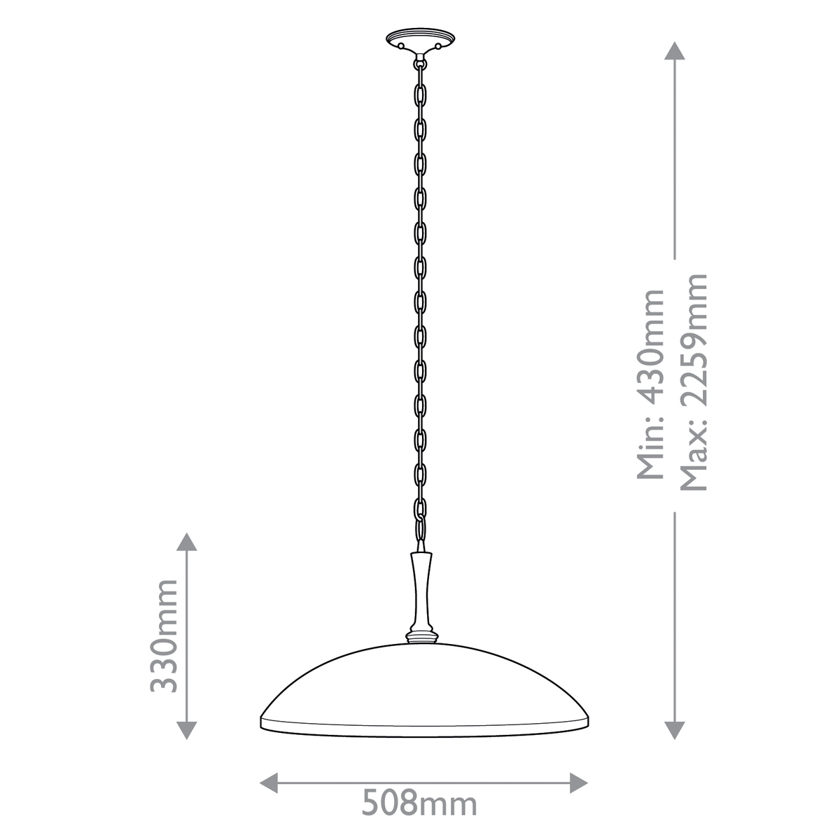 Подвесной светильник с широким куполообразным плафоном Kichler в Челябинске